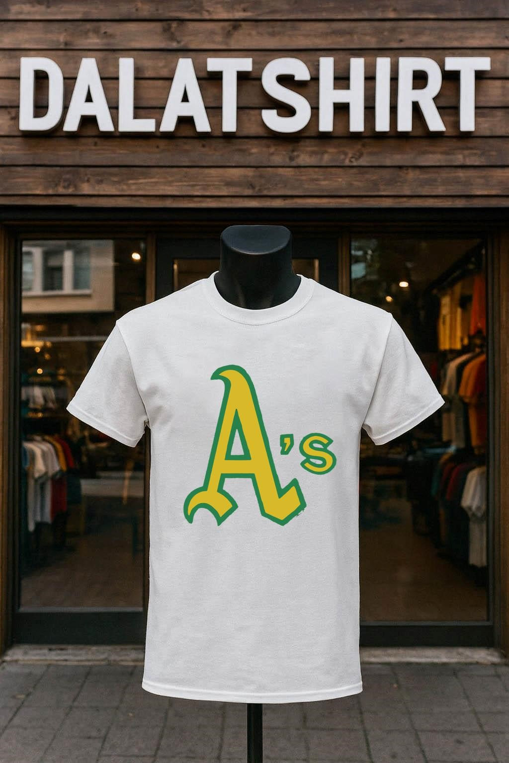 Topps Oakland Athletics A’s Logo Graphic Cotton shirt