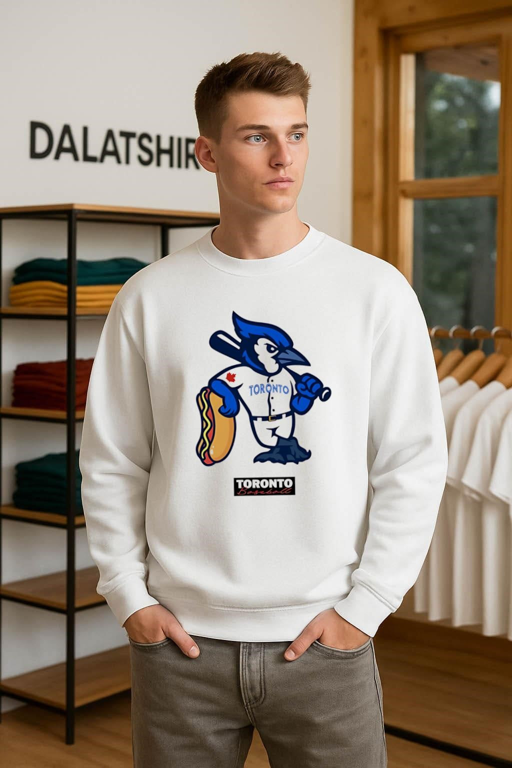 Toronto Baseball Blue Jay Mascot Giant Hot Dog shirt