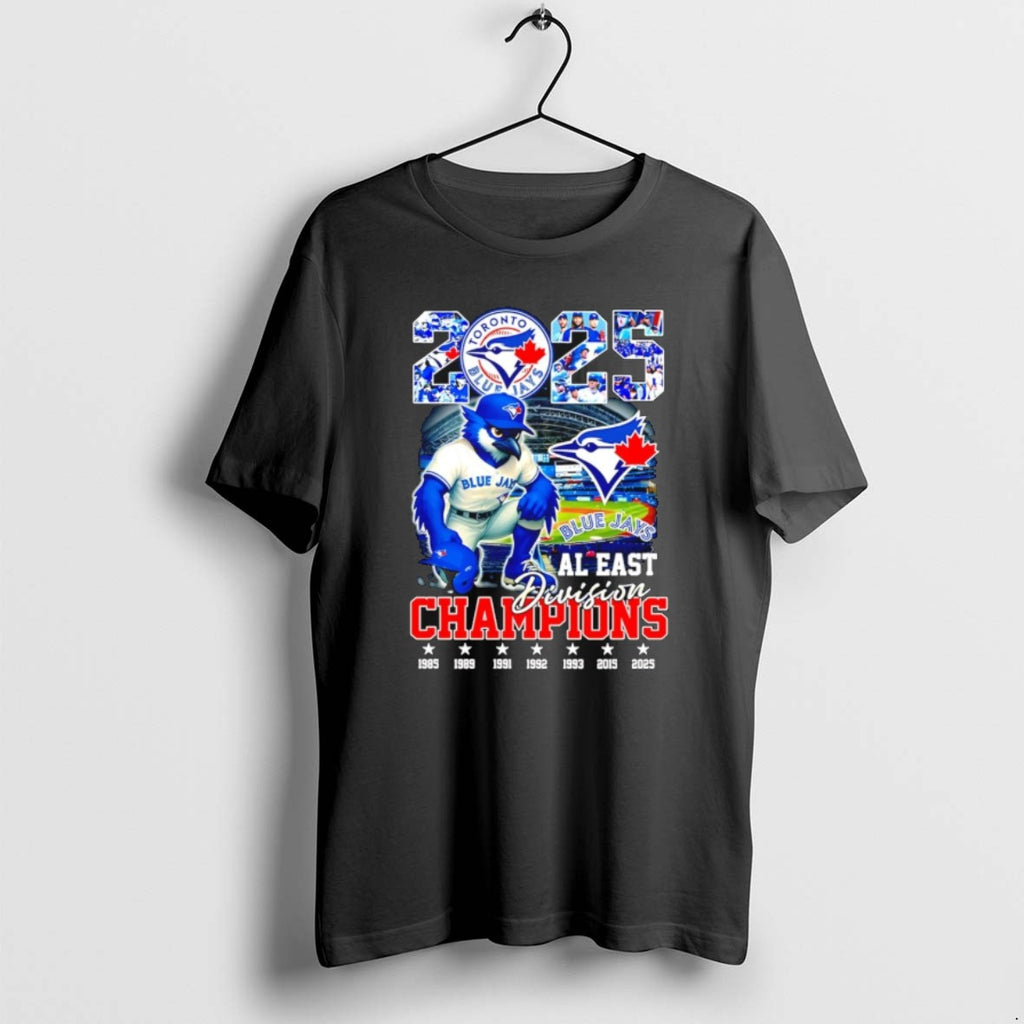 Toronto Blue Jays 2025 Al East Division Champions Mascot T Shirts