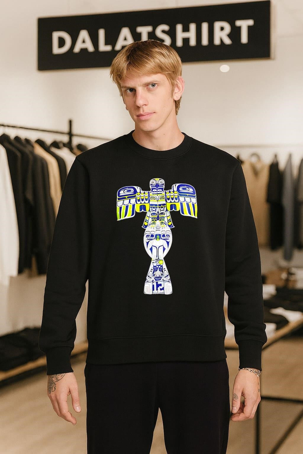 Traditional Totem Pole Spirit Bird Number 12 Fan shirt
