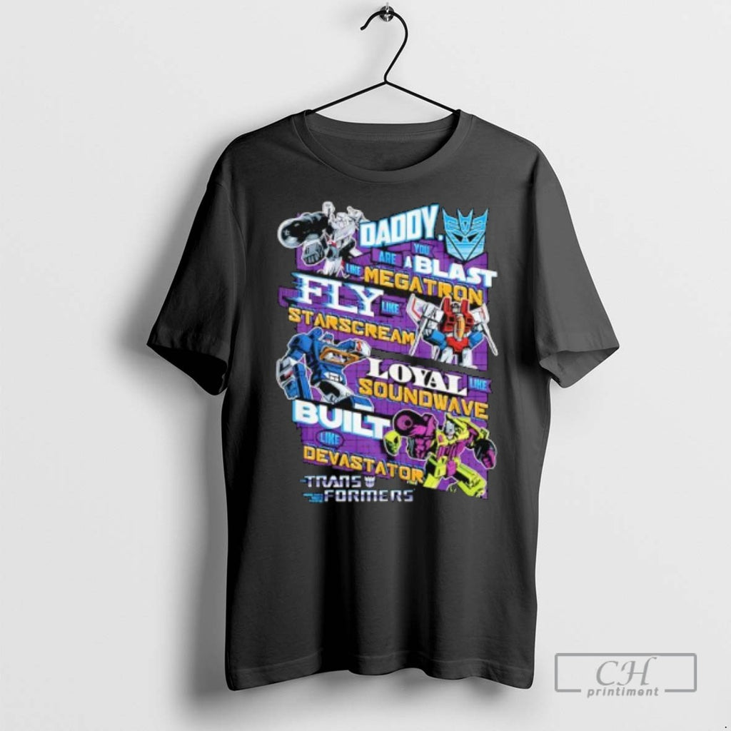 Transformers Decepticons Fathers Day Megatron Starscream Soundwave Devastator Logo T Shirts