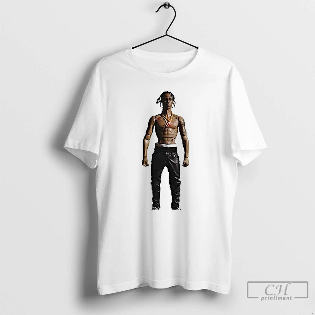 Travis Scott Rodeo10 Years Action Figure T Shirts