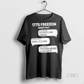 Trending 1775 Group Chat Freedom Doesnt Sleep Graphic Tee Shirt Sweater