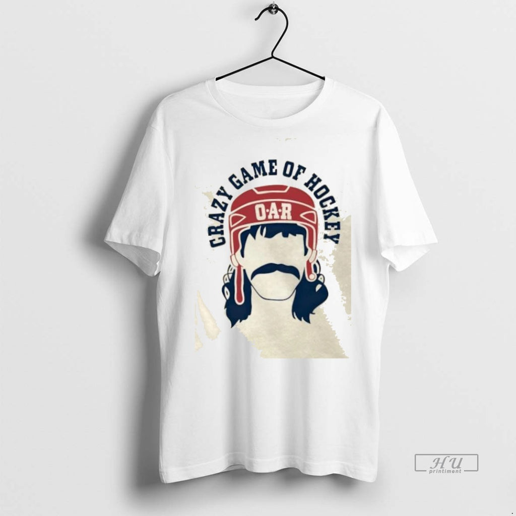 Trending 2025 O A R Crazy Game Of Hockey Graphic Tee Shirt Sweater