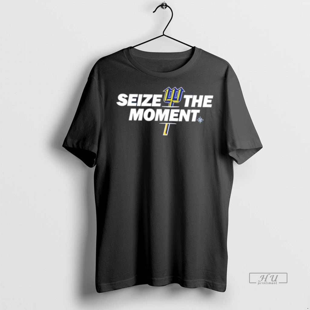 Trending 2025 Seize The Moment Seattle Mariners Baseball 2 Sided Shirt Sweater