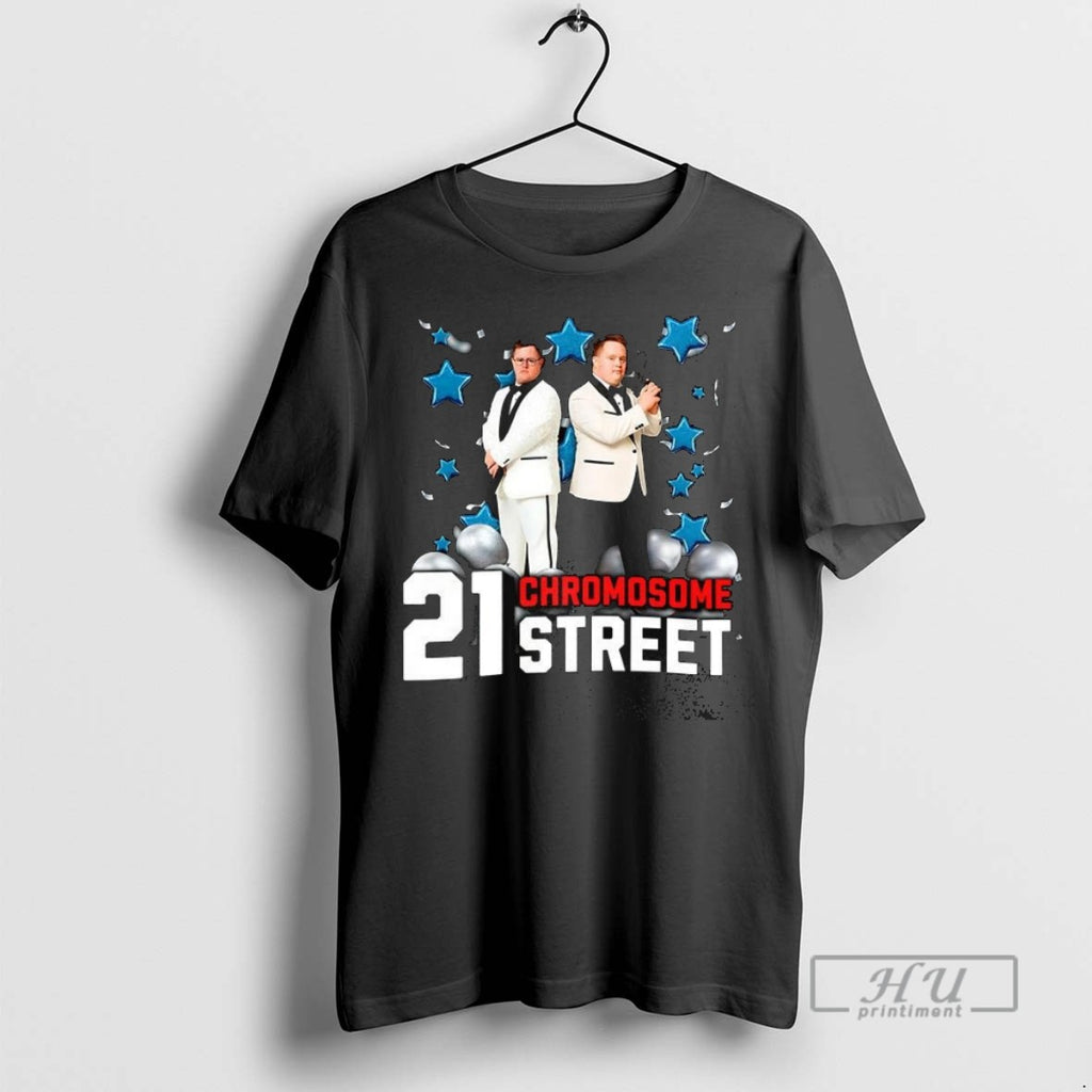 Trending 21 Chromosome Street Down Syndrome Parody T Shirt