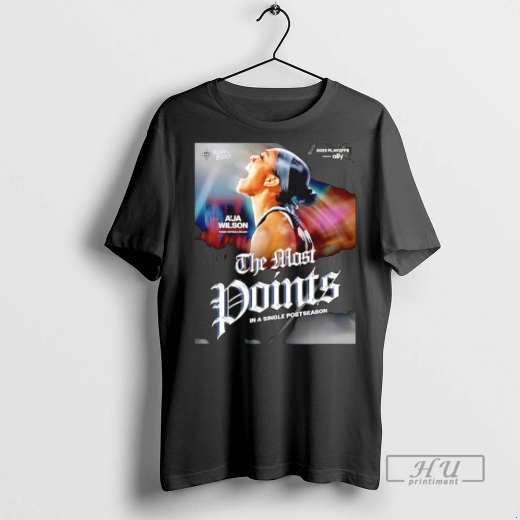 Trending Aja Wilson Las Vegas Aces The Most Points In A Single Postseason T Shirts
