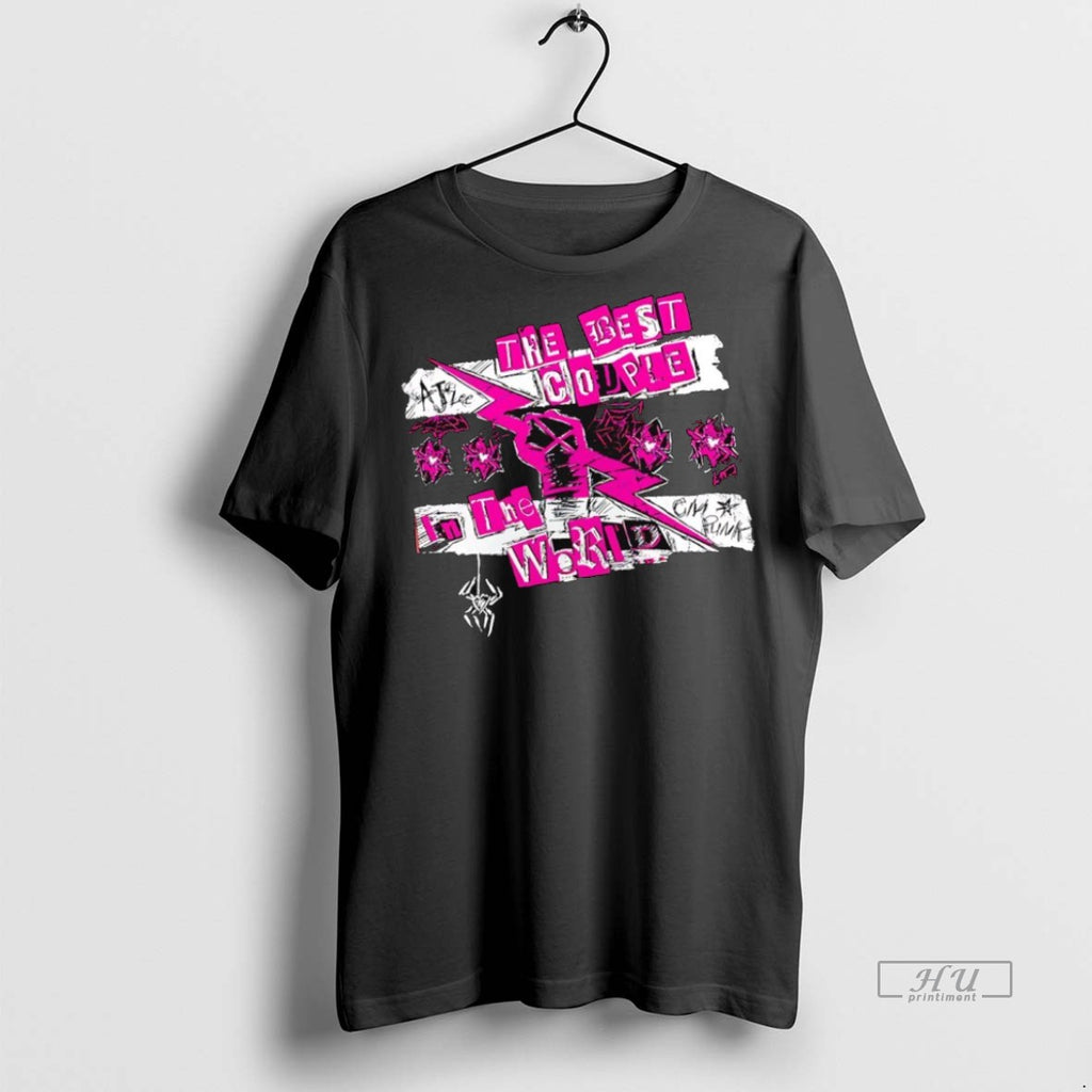 Trending Aj Lee And Cm Punk The Best Couple In The World 2025 Shirt Sweater