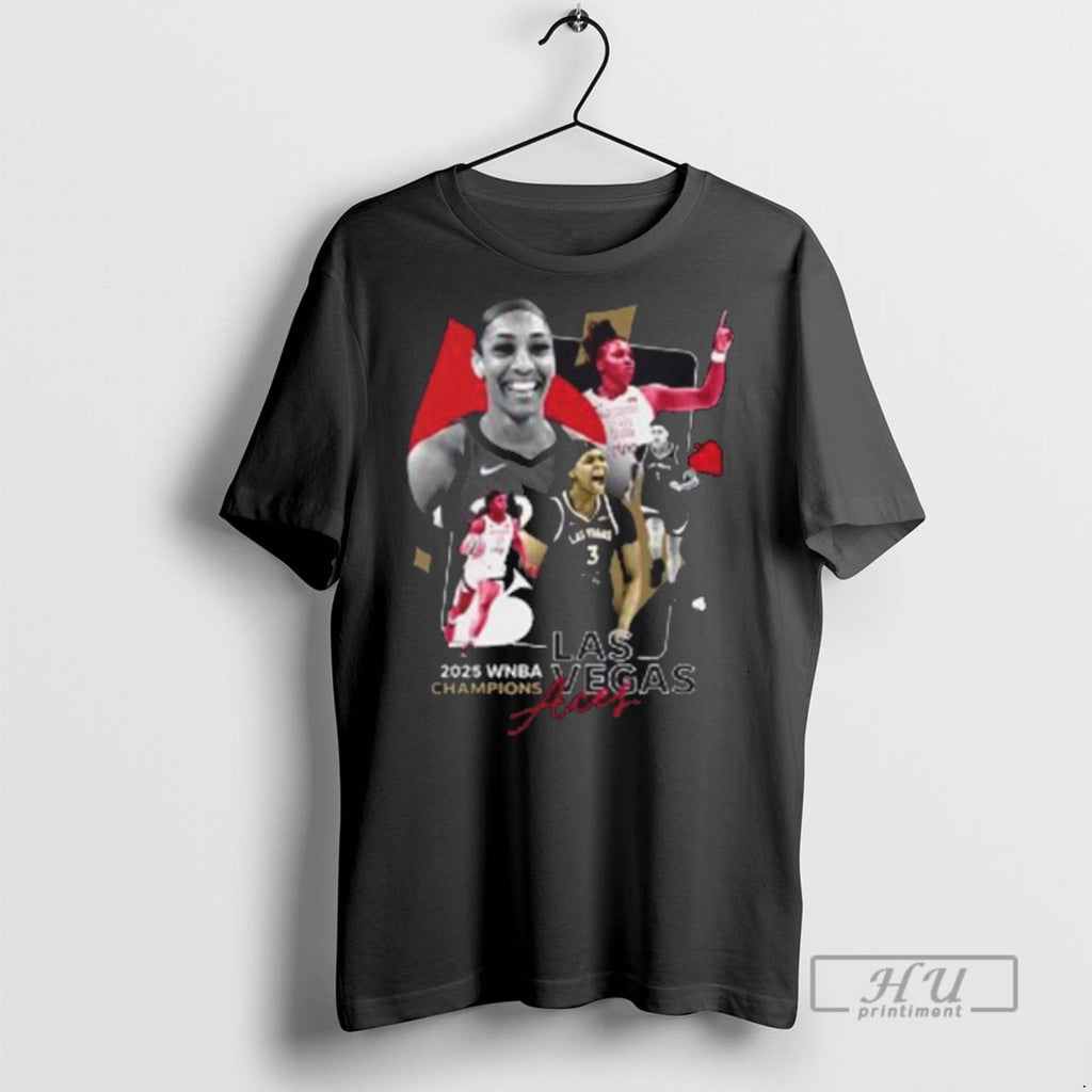Trending Aja Wilson Las Vegas Aces 2025 Wnba Champions Graphic Tee Shirts Sweatshirt Hoodies
