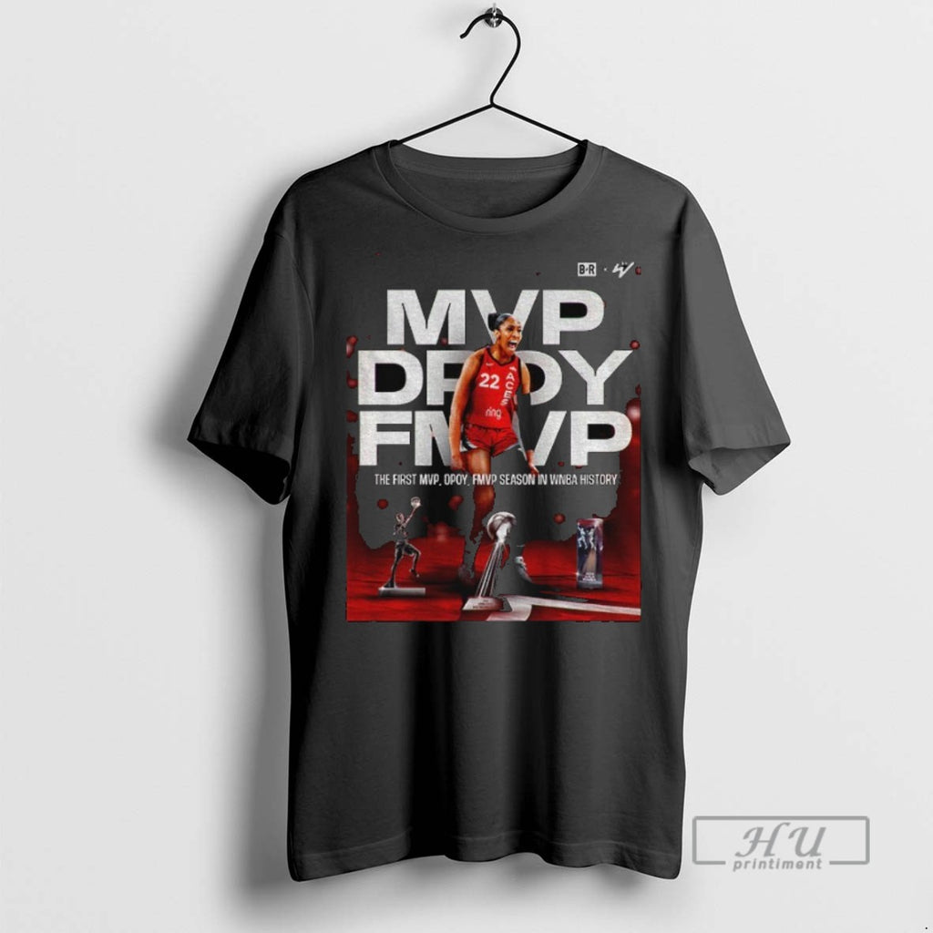 Trending Aja Wilson Mvp Dpoy Wnba 2025 Graphic Tee Shirts Sweatshirt Hoodies
