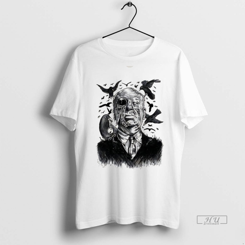 Trending Alfred Hitchcock Bird Attack Horror Halloween Tee Shirt Sweater
