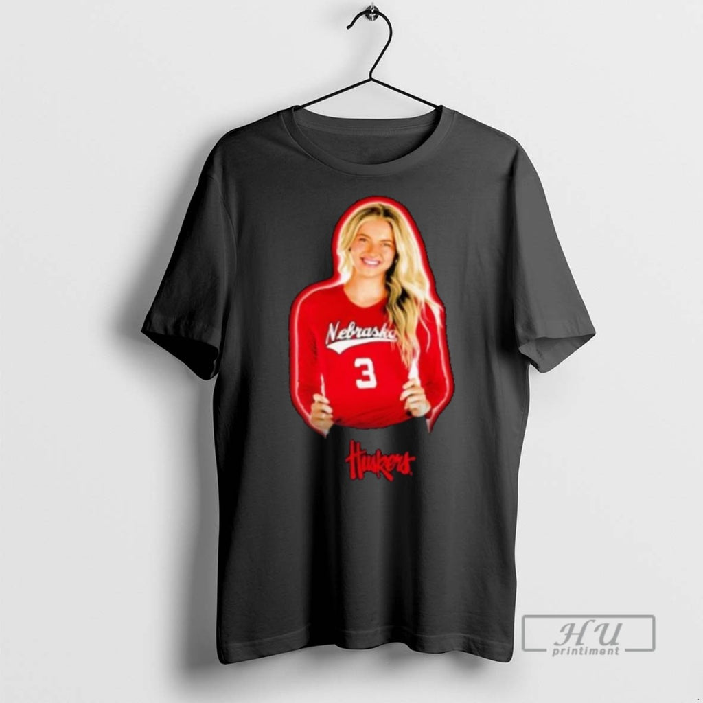 Trending Allie Sczech Portrait Smile Nebraska Volleyball T Shirt