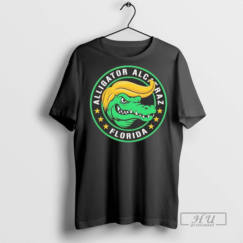 Trending Alligator Alcatraz Florida Gator Trump Hair T Shirt