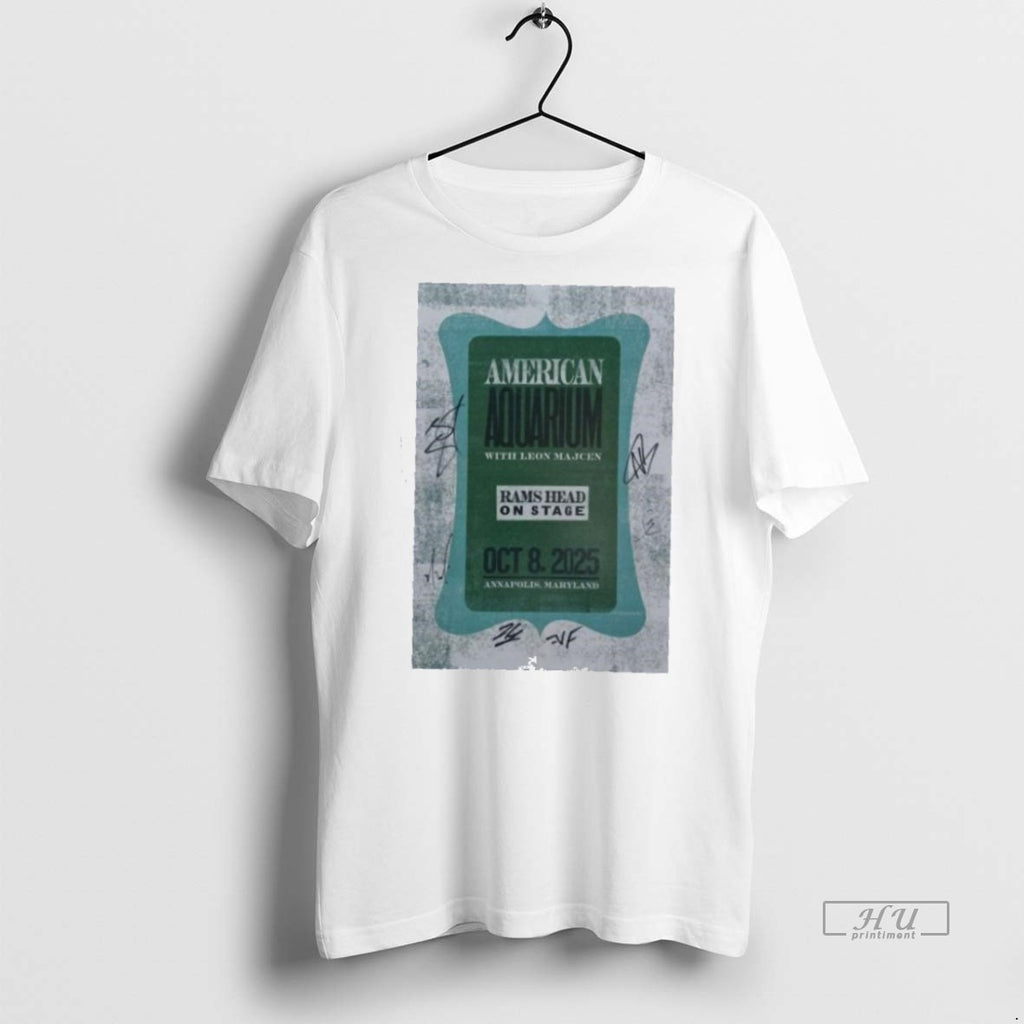 Trending American Aquarium Rams Head On Stage Annapolis Oct 8 2025 Graphic Tee Shirt Sweater