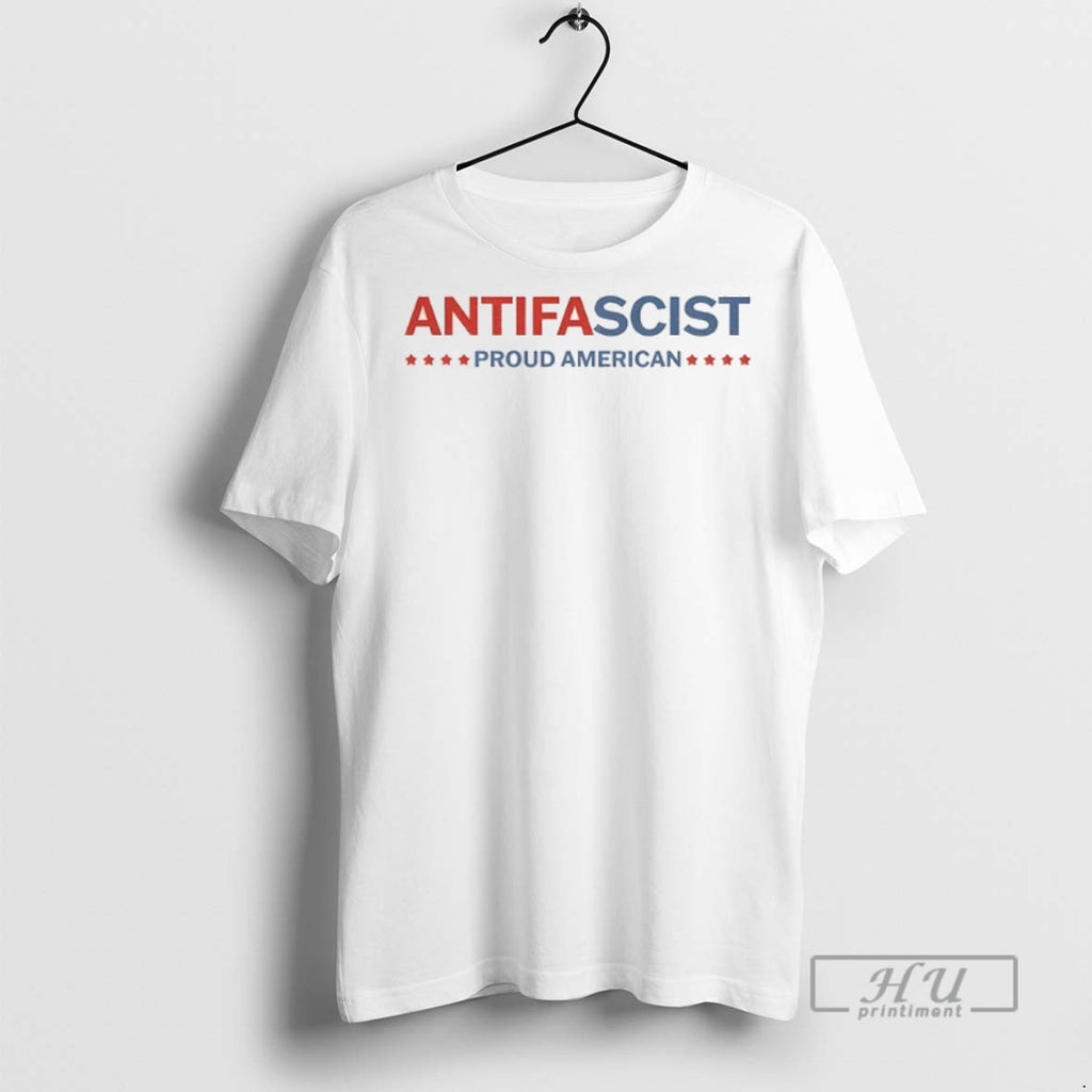 Trending Antifa Antifascist Proud American T Shirt