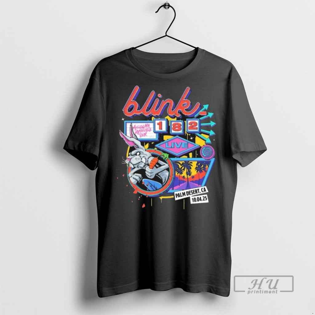 Trending Blink 182 Missionary Impossible Tour Palm Desert Ca On October 4 2025 Graphic Tee