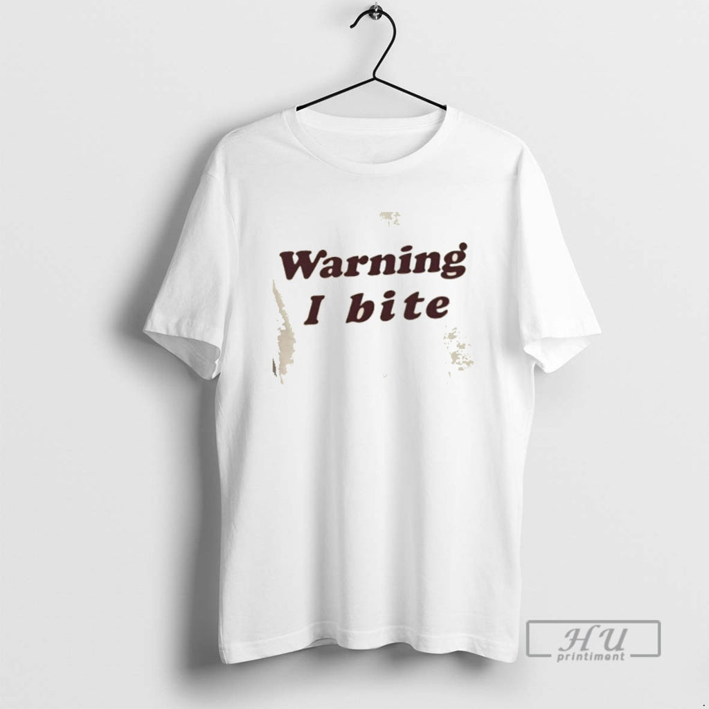 Trending Brooklyn Wearing Warning I Bite T Shirts