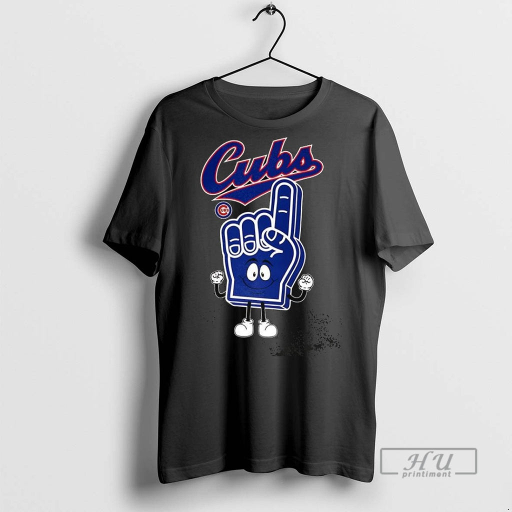 Trending Chicago Cubs Baseball Foam Finger Number 1 T Shirt