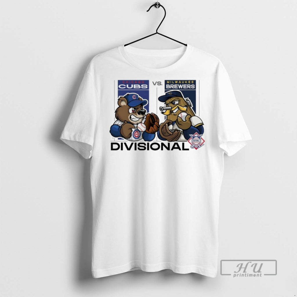 Trending Chicago Cubs Vs Milwaukee Brewers 2025 Nl Divisional Series Mascot T Shirt
