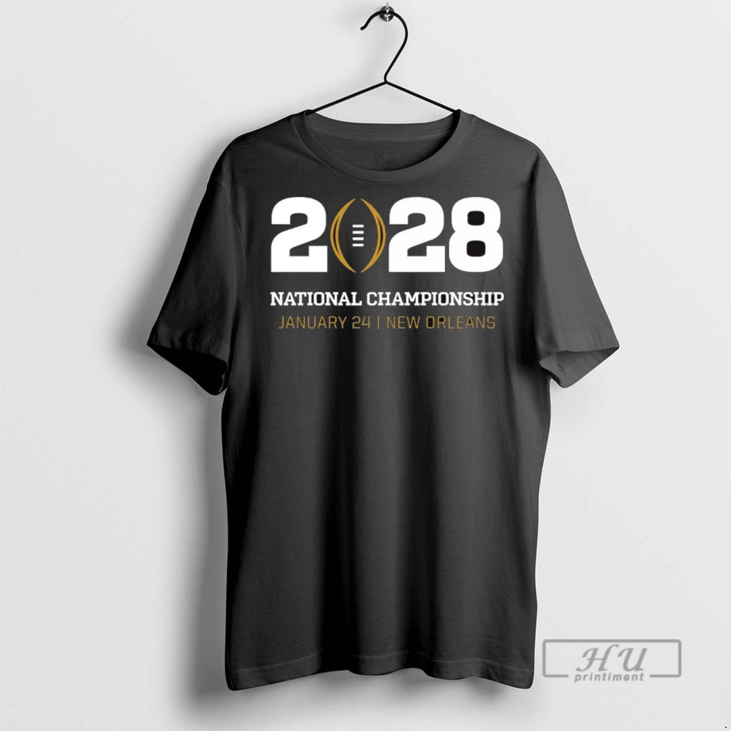 Trending College Football Playoff National Championship January 24 2028 New Orleans Logo T Shirt