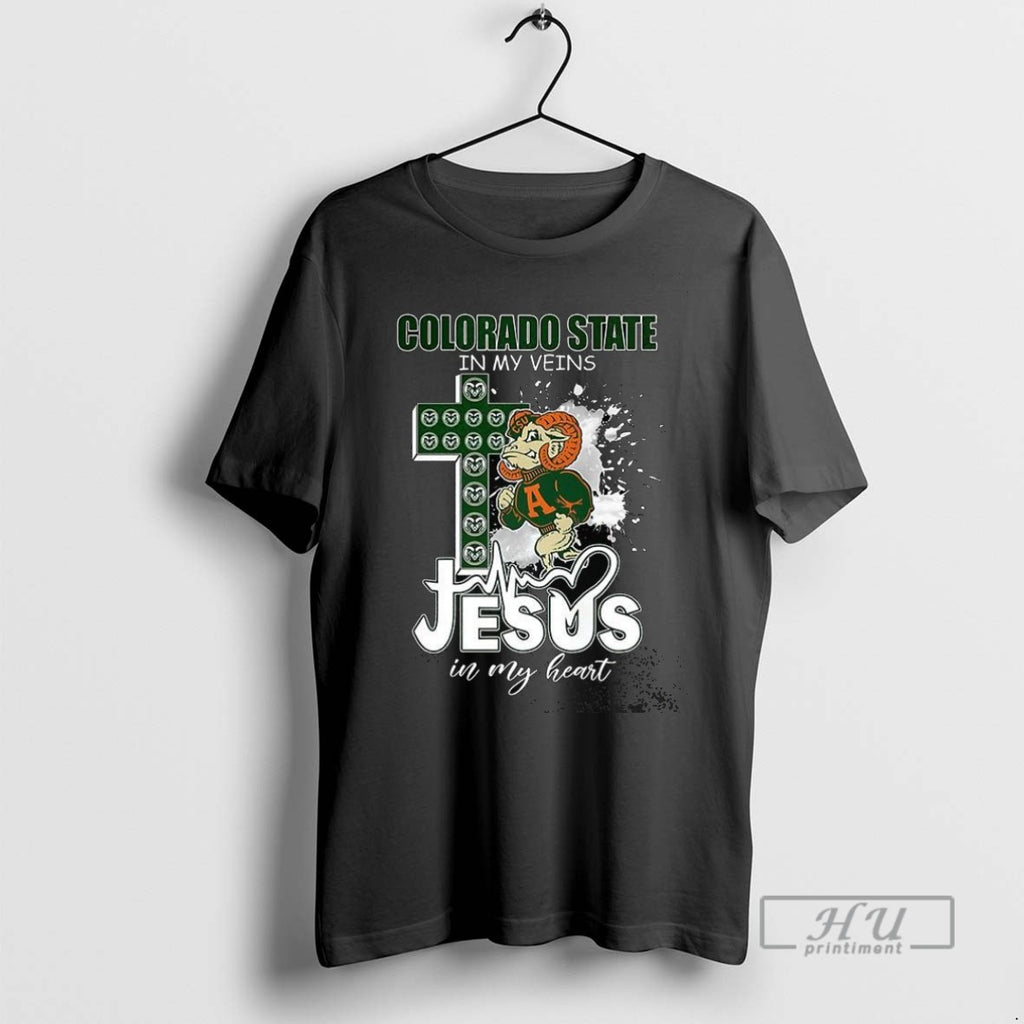 Trending Colorado State Rams Football In My Veins Jesus In My Heart Christian Mascot