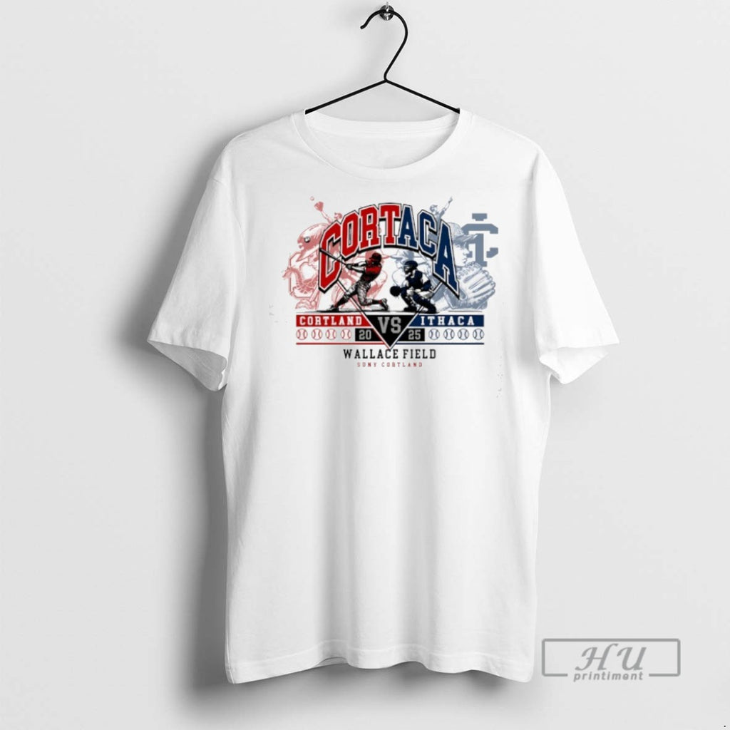 Trending Cortaca Cortland Red Dragons Vs Ithaca Bombers 2025 Wallace Field Suny Cortland T Shirts