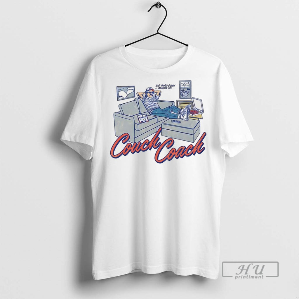 Trending Couch Coach Big Third Down Coming Up Vintage T Shirt