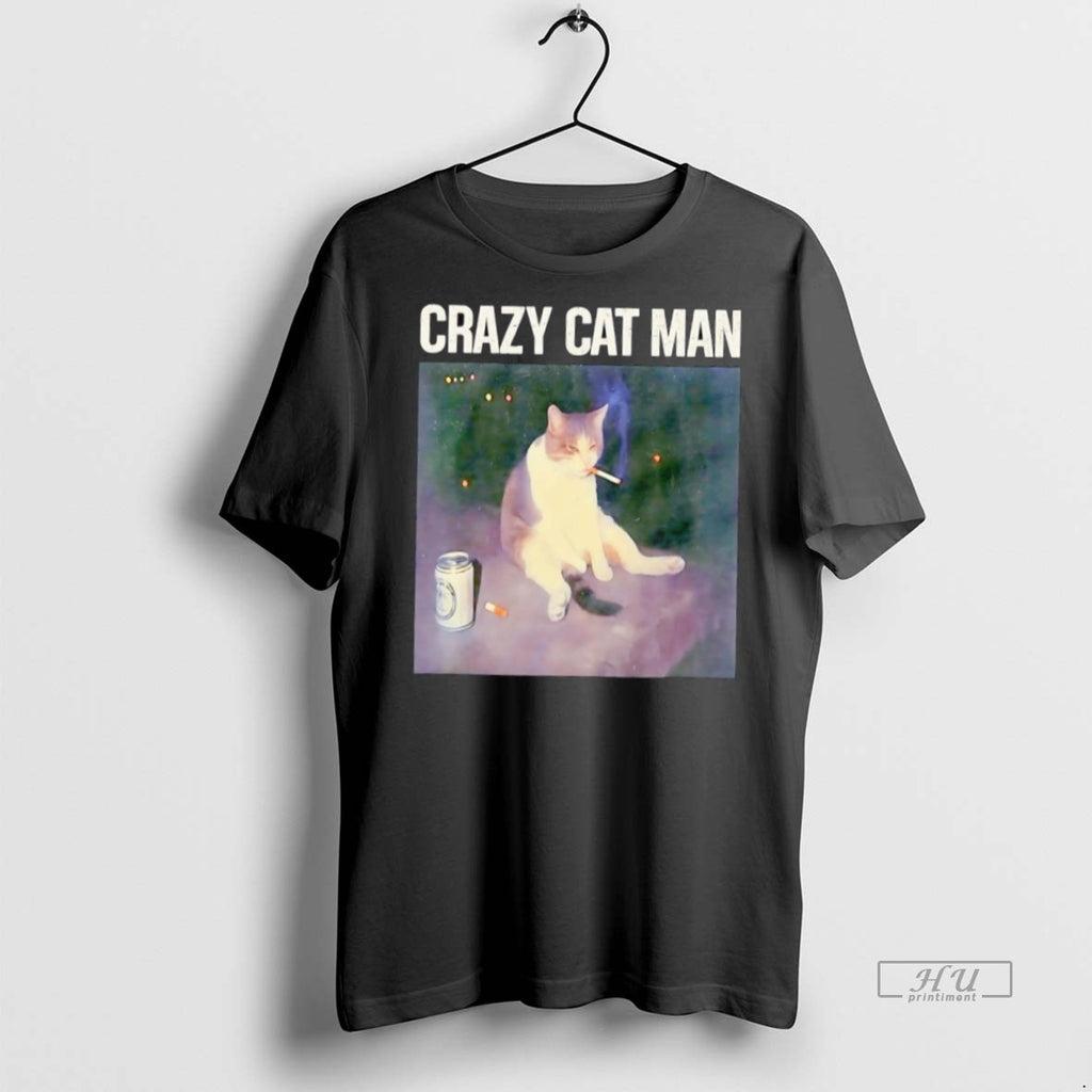 Trending Crazy Cat Man Photo Shirt Sweater