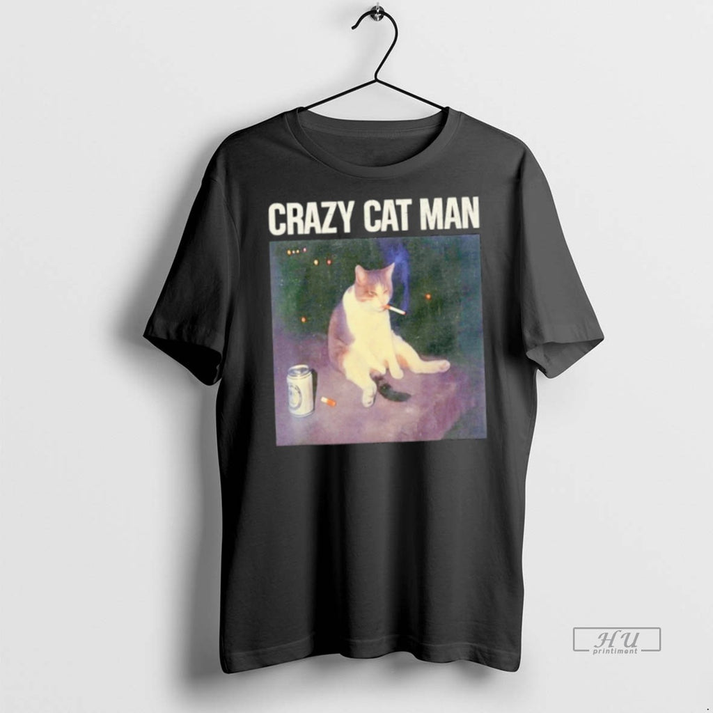 Trending Crazy Cat Man Shirt Sweater
