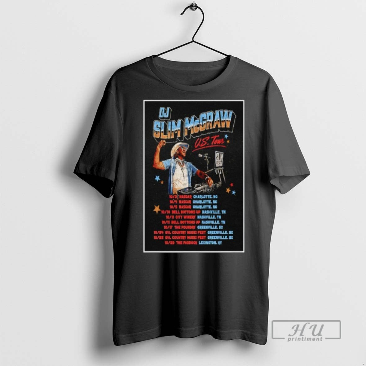 Trending Dj Slim Mcgraw Us Tour 2025 Graphic Tee Shirt Sweatshirt Hoodies