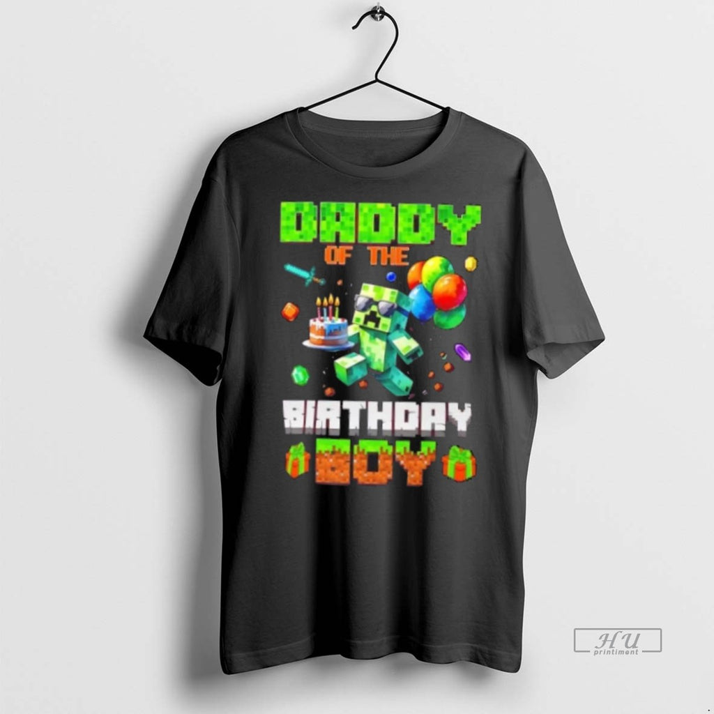 Trending Daddy Of The Birthday Boy Pixel Gamer Shirt Sweater