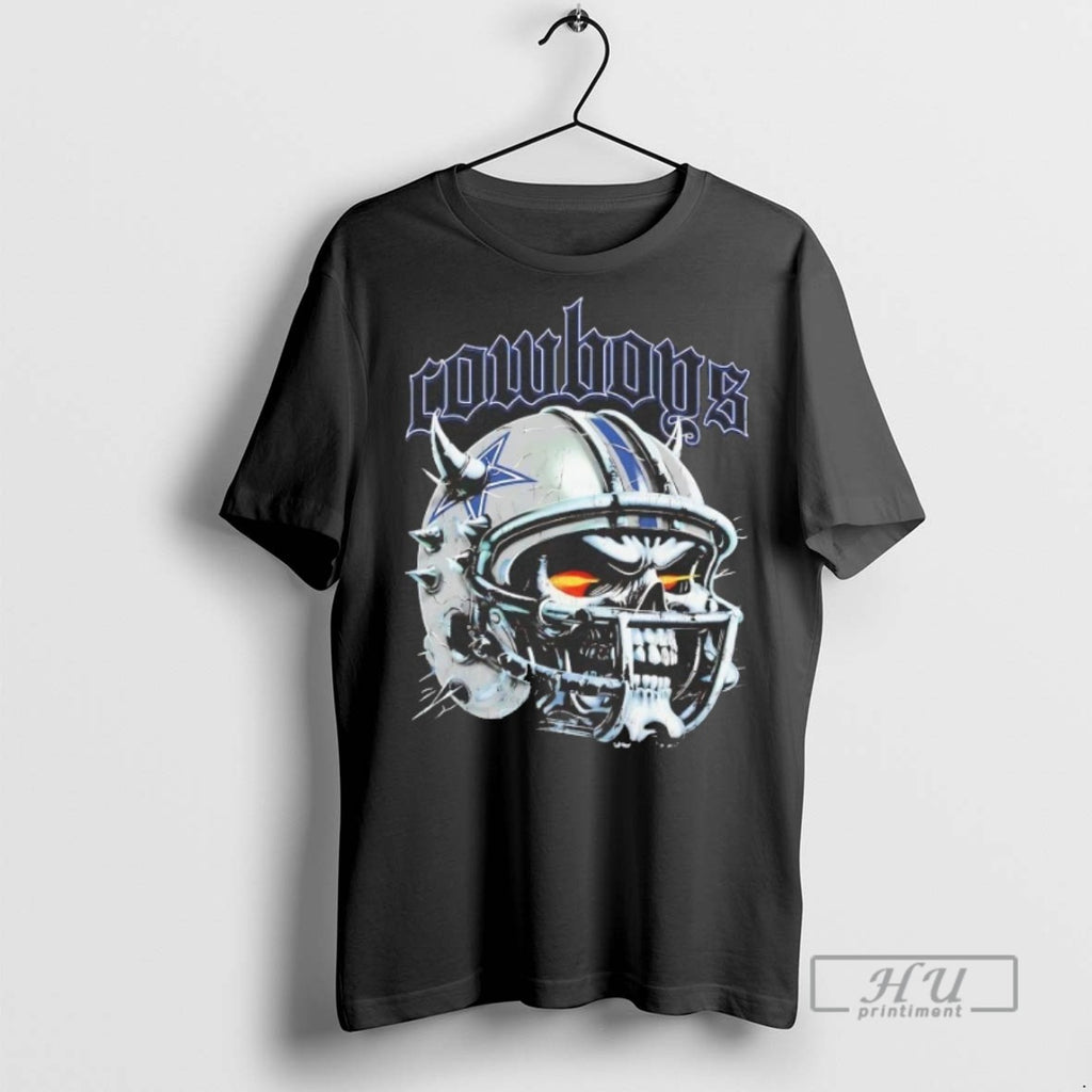 Trending Dallas Cowboys Skull Helmet Graphic Tee Shirts Sweatshirt Hoodies