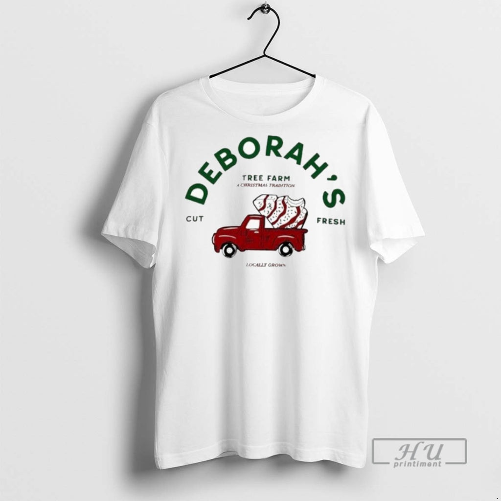Trending Deborahs Tree Farm A Christmas Tradition Cut Fresh Locally Grown Holiday Graphic Tee Shirts