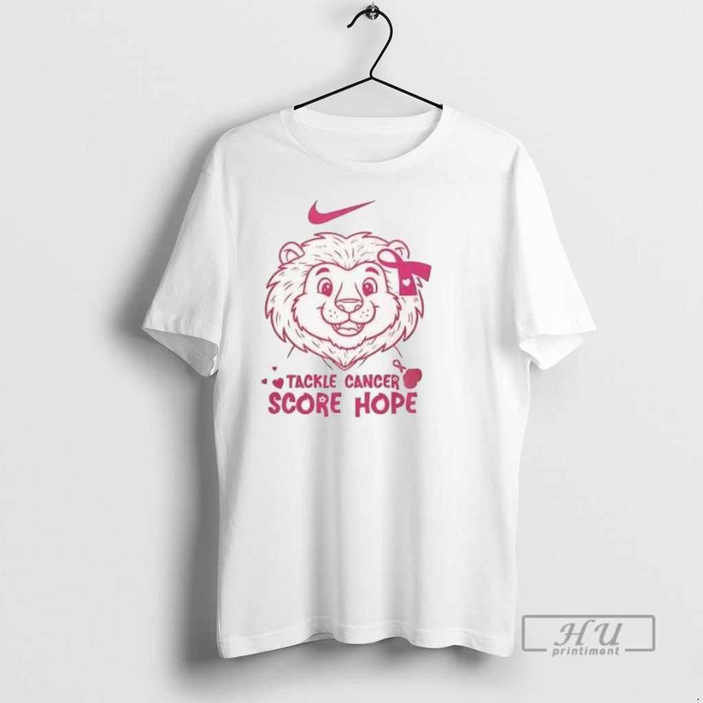 Trending Detroit Lions Tackle Cancer Score Hope 2 Sided T Shirt