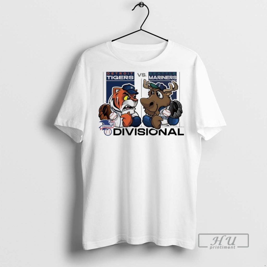Trending Detroit Tigers Vs Seattle Mariners 2025 Al Divisional Series Mascot T Shirt