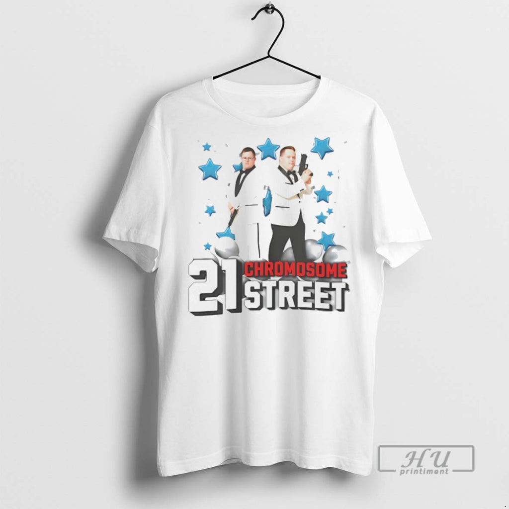 Trending Down Syndrome 21 Chromosome Street Graphic Tee Shirts Sweatshirt Hoodies
