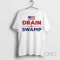 Trending Drain The Swamp Obamacare Us Flag Mens White Tee T Shirts