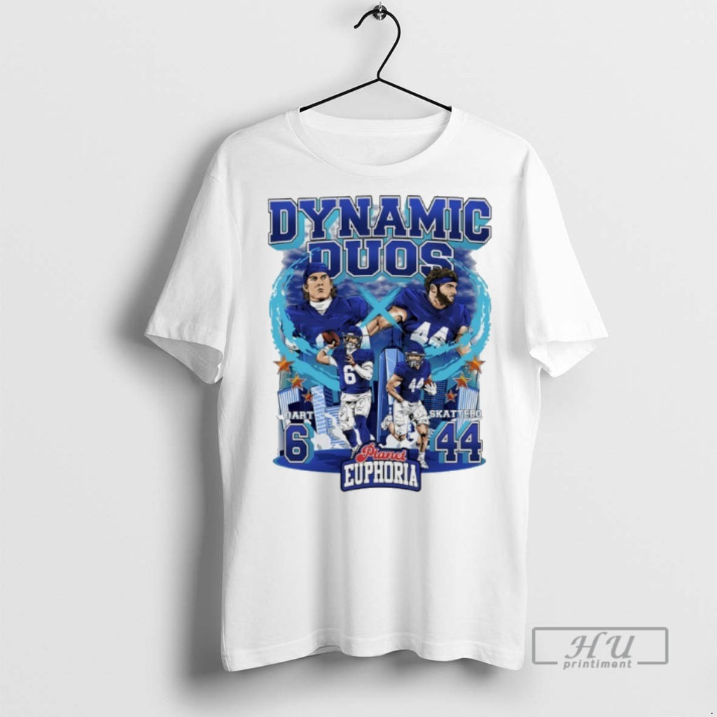 Trending Dynamic Duos Jaxson Dart And Cam Skattebo New York City Skyline Graphic