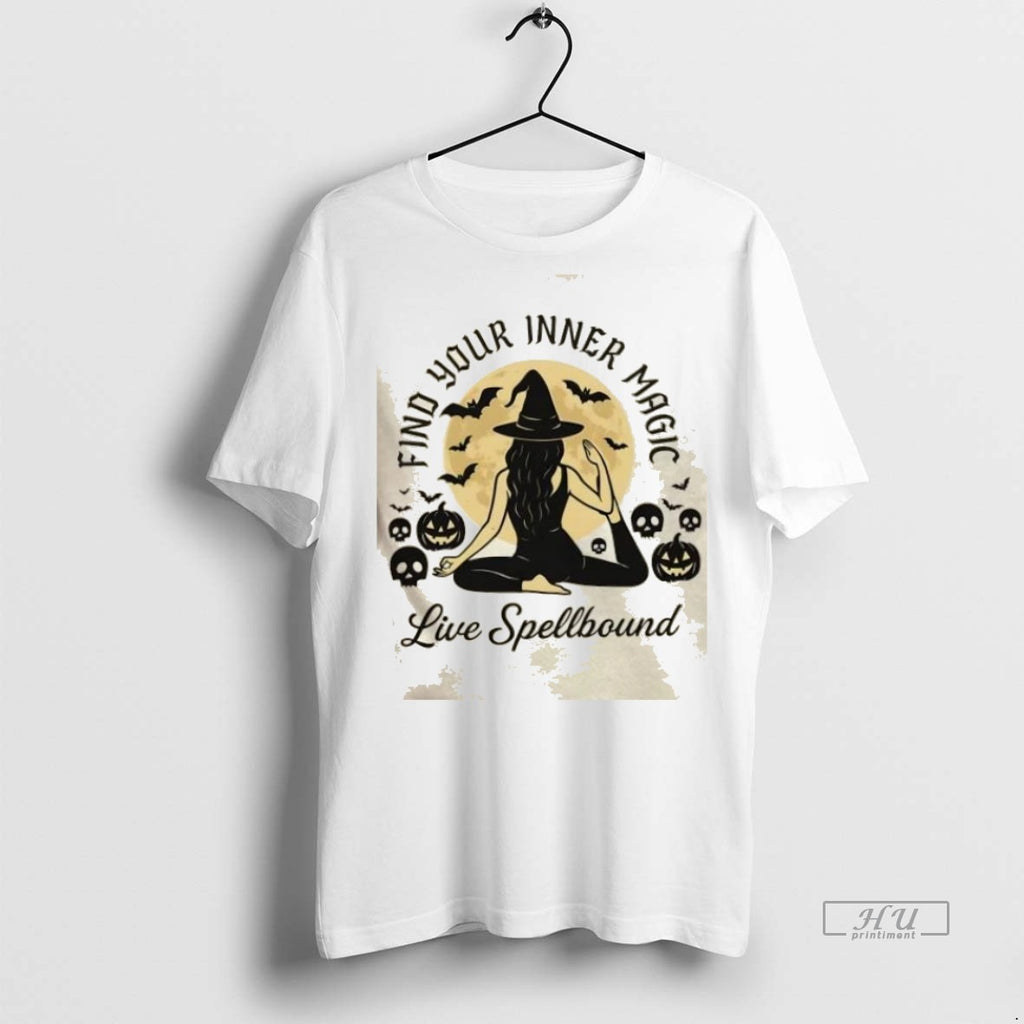 Trending Find Your Inner Magic Live Spellbound Halloween Graphic Tee Shirt Sweater