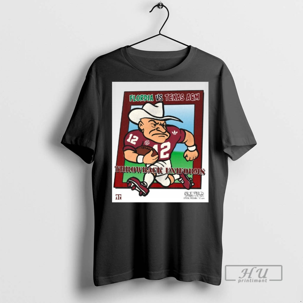 Trending Florida Gators Vs Texas Am Aggies Throwback Uniform Kyle Field October 11th 2025 Graphic