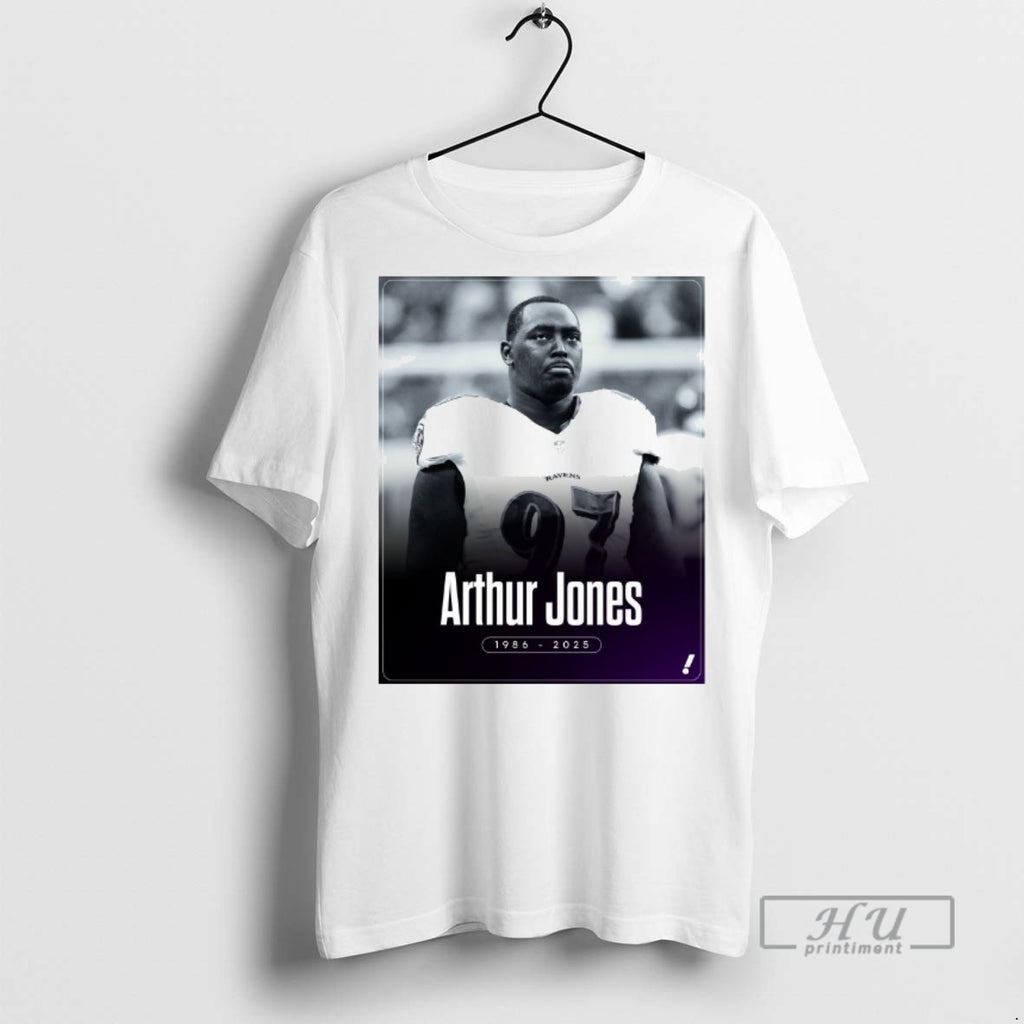 Trending Former Ravens And Colts Defensive Lineman Arthur Jones Has Died 1986 2025 Graphic Tee
