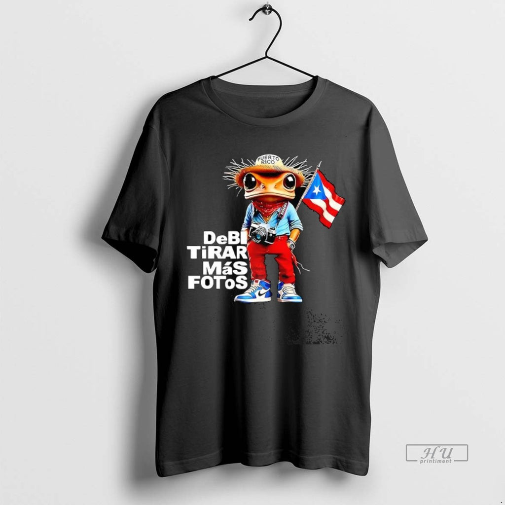 Trending Frog Puerto Rican Caped Debi Tirar Mas Fotos Rap Music 2025 Tee Shirt Sweater