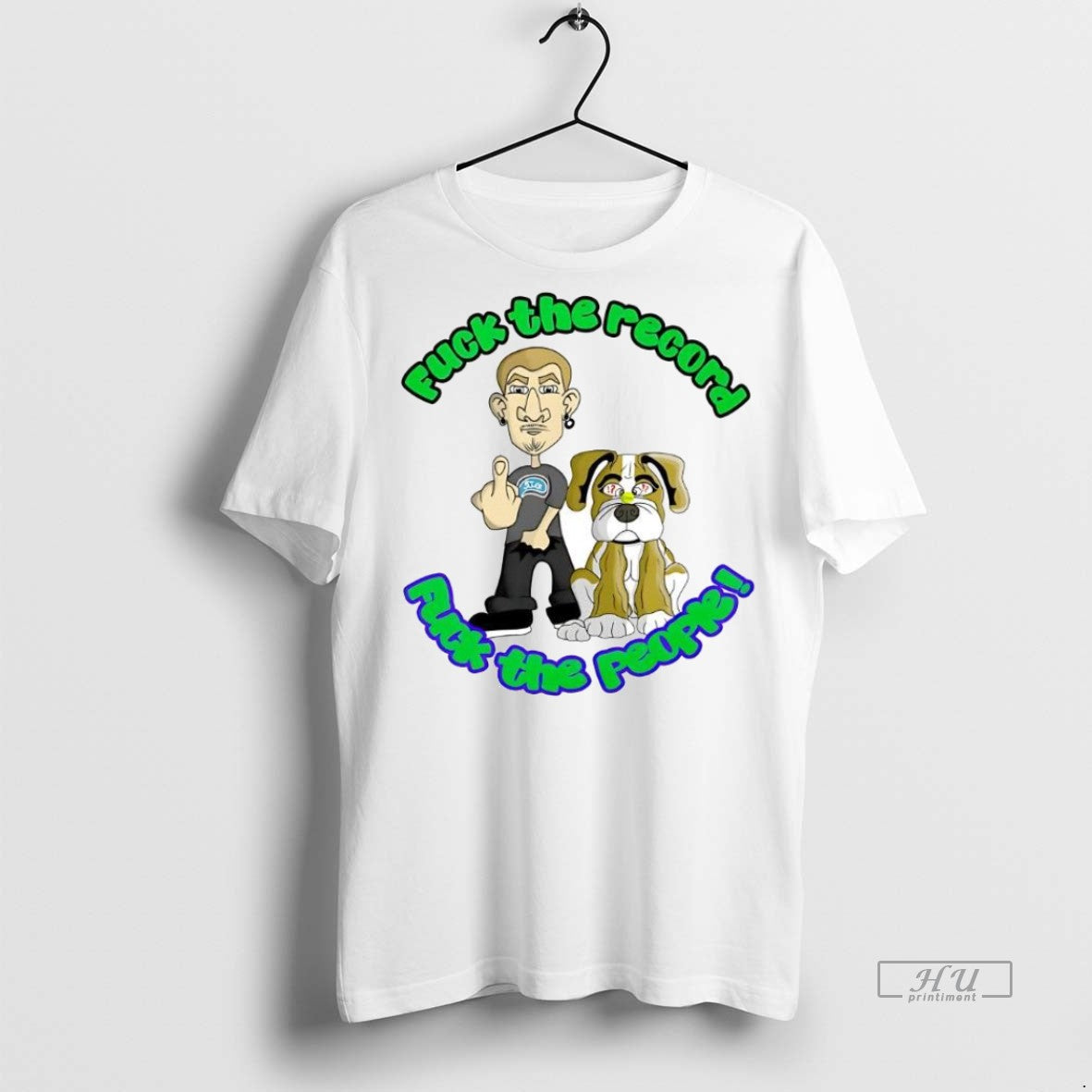 Trending Fuck The Record Fuck The People Cartoon Shirt Sweater