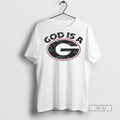 Trending God Is A G Georgia Bulldogs Ornaments Graphic Tee Shirts Sweatshirt Hoodies