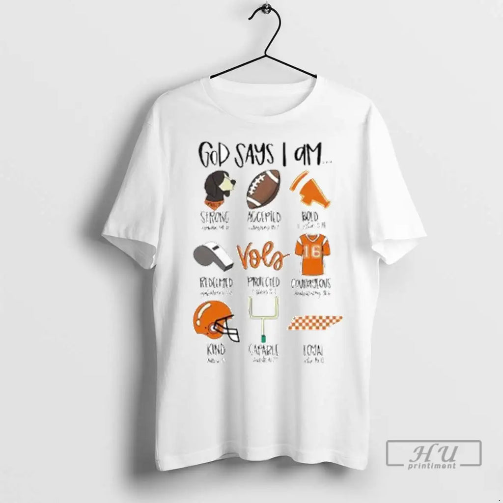 Trending God Says I Am Tennessee Vols Ornaments T Shirts
