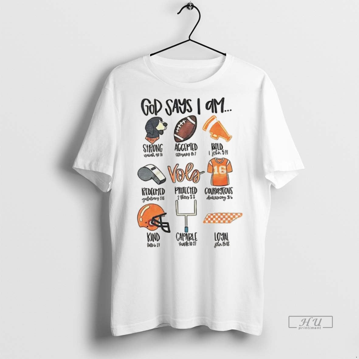 Trending God Says I Am Tennessee Volunteers Football Fans Tee Shirt Sweater