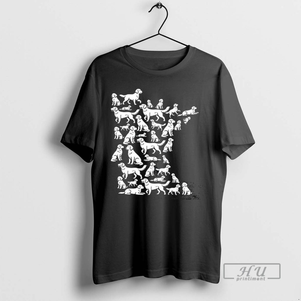 Trending Golden Retriever Arrange Minnesota State T Shirt