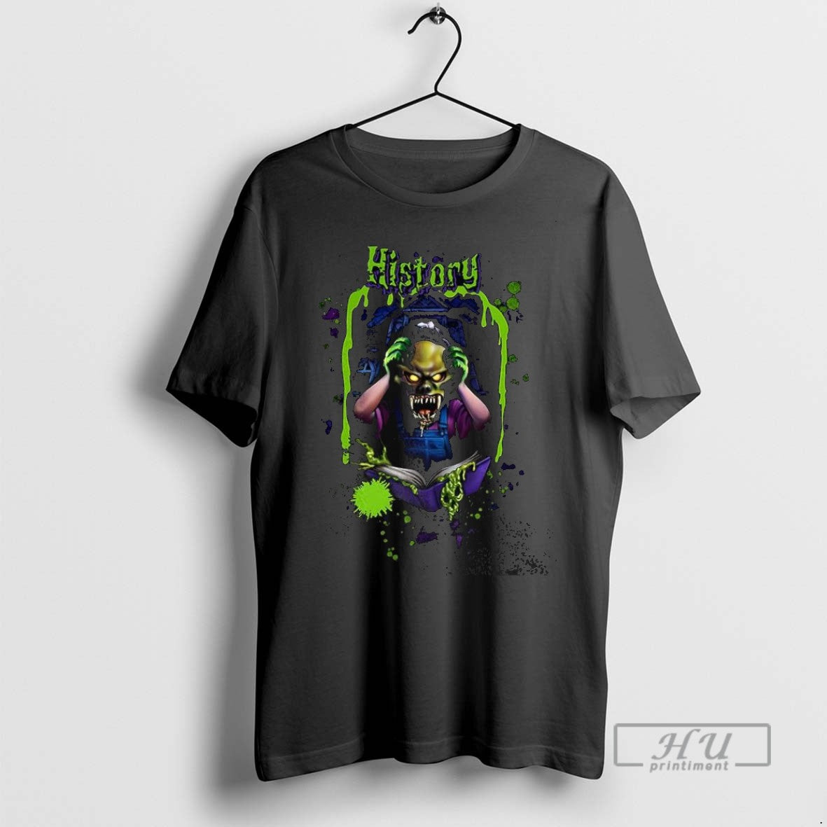Trending Goosebumps Monster Reading Book Horror History Halloween T Shirt