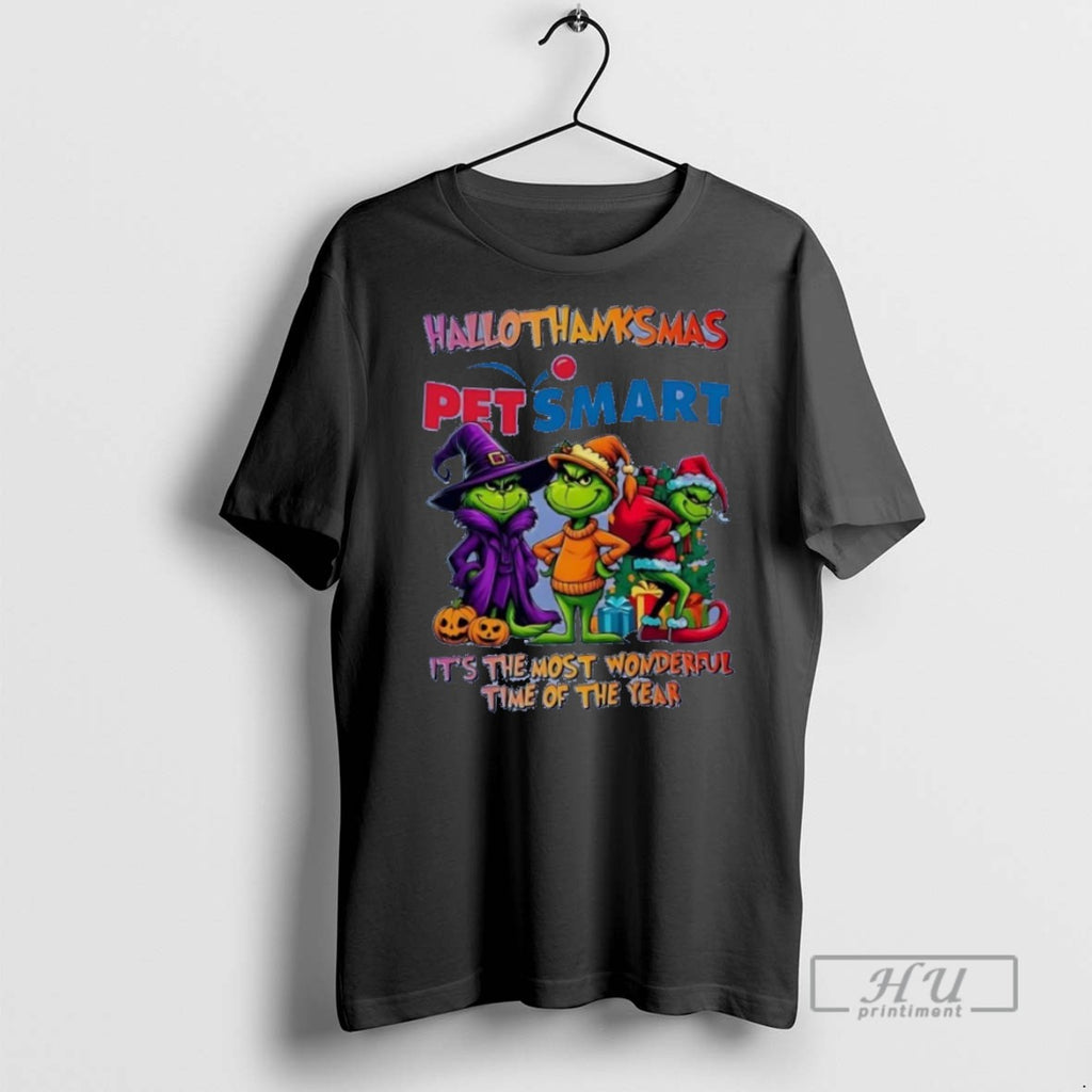 Trending Grinch Hallothanksmas Petsmart Most Wonderful Time Of The Year T Shirt