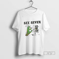 Trending Grinch Skeleton Hand Six Seven Floral Halloween Graphic Tee Shirt Sweatshirt Hoodies